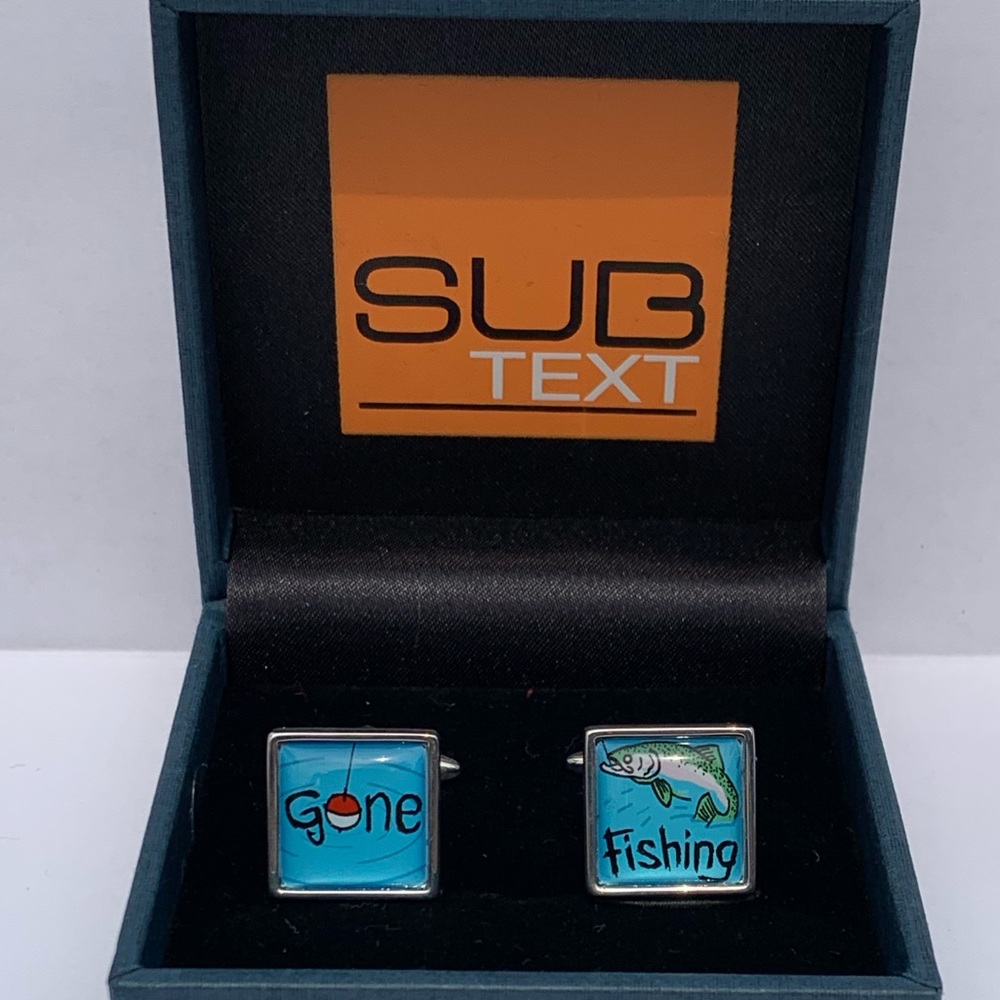 Subtext Cufflinks - Picture 2 of 3